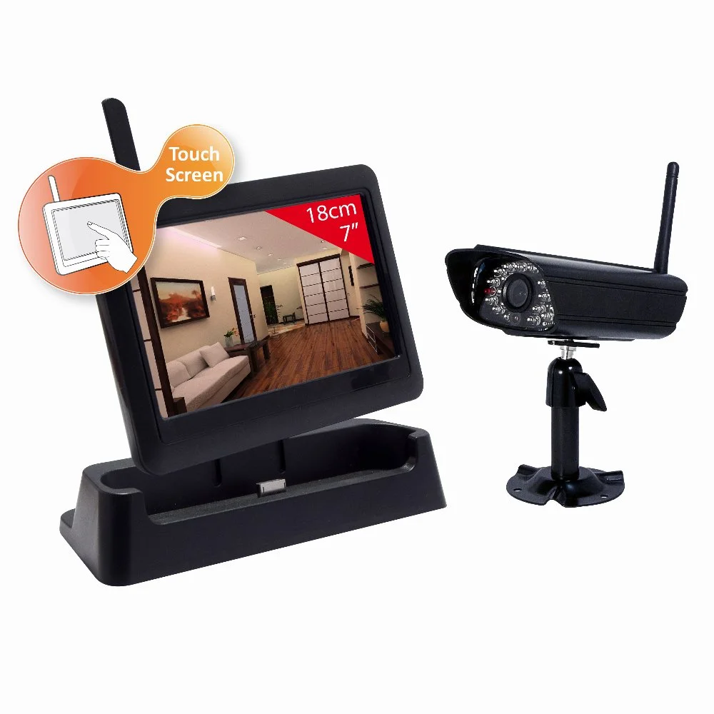 Kit de C&acirc;mara Exterior e Monitor com Bateria Wi-Fi