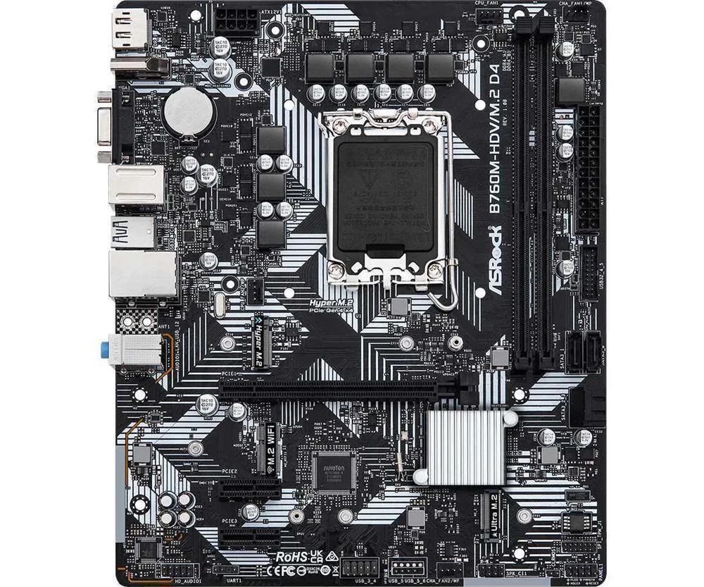 Asrock B760m-Hdv/M.2 D4 Intel B760 Lga 1700 Micro Atx