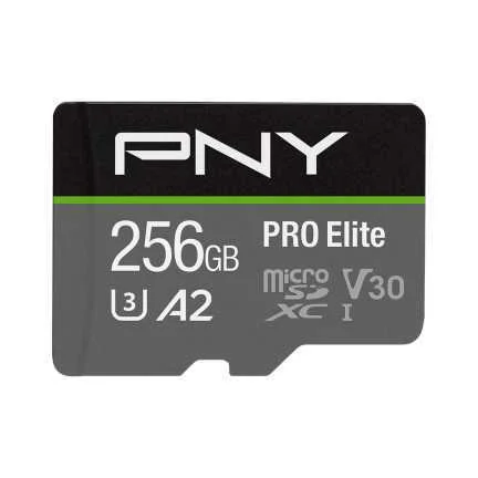 Sd Microsd Xc Card 256gb Pny Pro Elite R100mb/S W90mb/S Reta