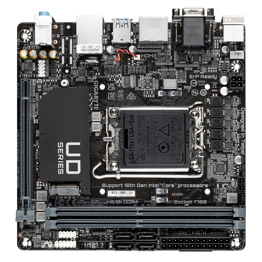 Gigabyte H610i Ddr4                  (H610,S1700,Mitx,Ddr4)
