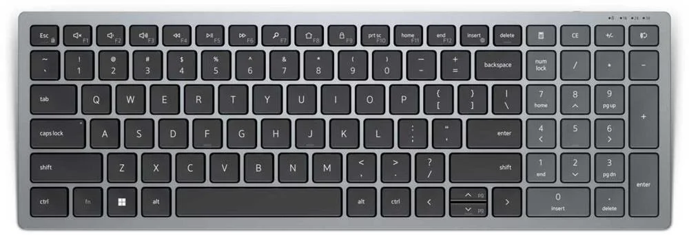 Dell Kb740 Tastatur Kabellos 2.4 Ghz Qwertz Titan Gray