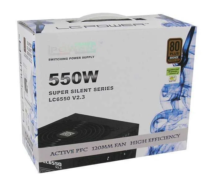 LC-POWER LC6550 V2.3 FONTE DE ALIMENTA&Ccedil;&Atilde;O 550 W 2.