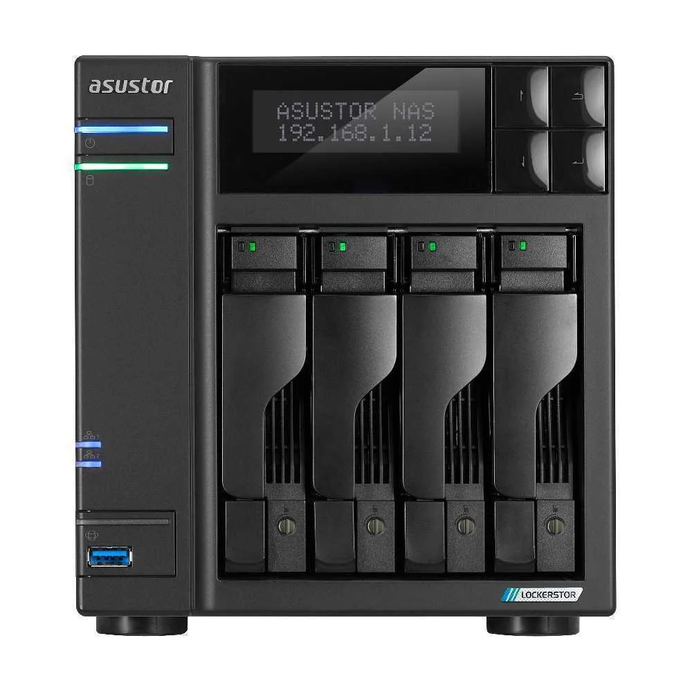 Servidor Nas As6704t 4-Bay Preto - Asustor