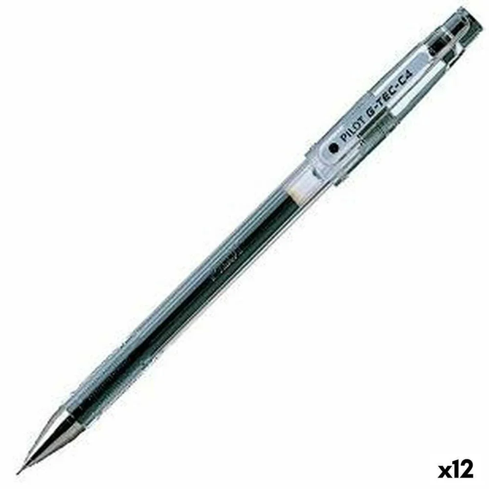 Esferogr&aacute;fica De Gel Pilot G-Tec C4 Preto 0,4 Mm (12 Unidades) 
