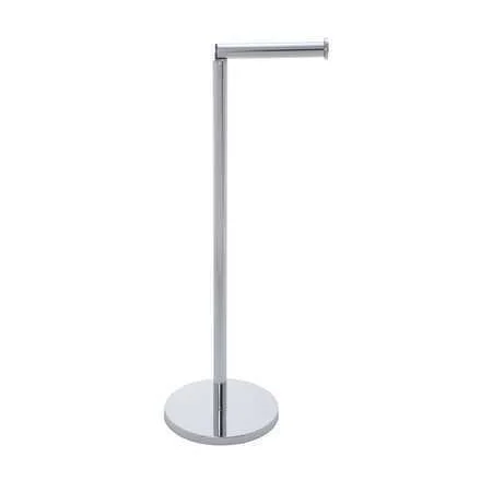 Suporte para Papel Higienico de P&eacute; 2 em 1 Inoxidavel 19637100 Wenko