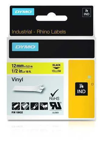 Dymo 18432 Etiquetadora Preto Sobre Amarelo