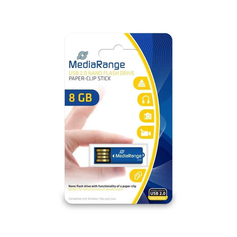 MEDIARANGE MR975 UNIDADE DE MEM&Oacute;RIA USB 8 GB USB .