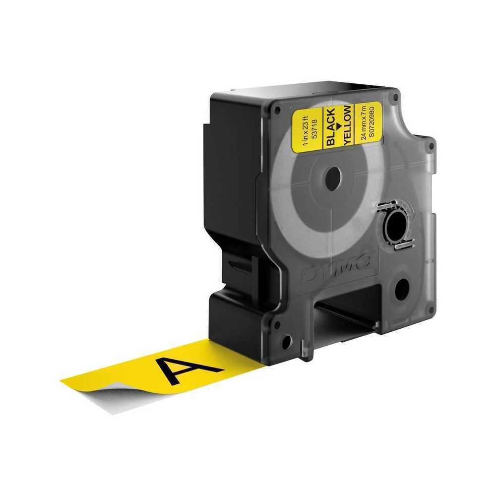 DYMO D1 -STANDARD ETIQUETAS - PRETO NO AMARELO - .