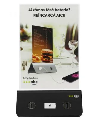 Menu Restaurante com Powerbank 10000mah