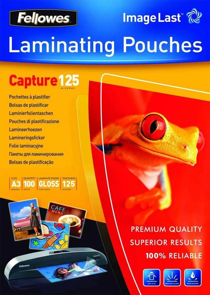 Fellowes Laminierfolie Capture A3 125mikron Gl&auml;nzend    100p