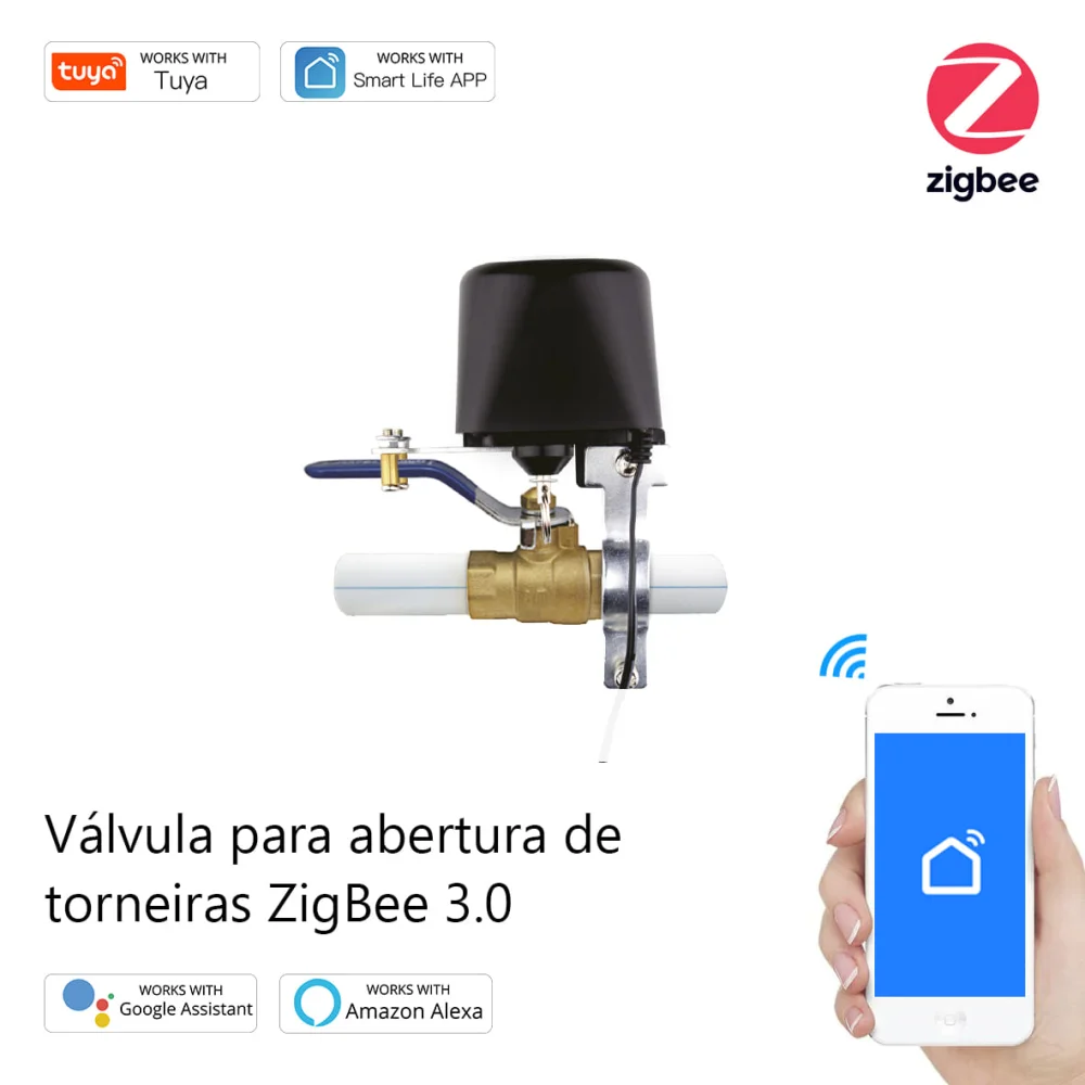 V&aacute;lvula para Abertura de Torneiras Zigbee 3.0
