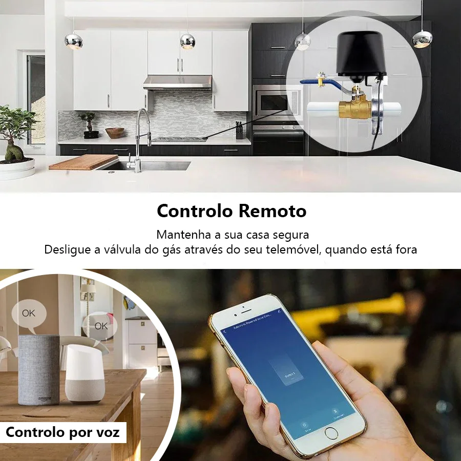 V&aacute;lvula para Abertura de Torneiras Zigbee 3.0