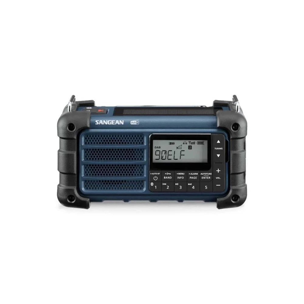 Sangean MMR-99 DAB azul emerg&ecirc;ncia/manivela/r&aacute;dio