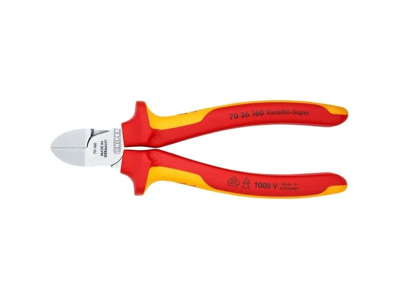 Pliers: insulated; side,cutting,insulated; 160mm