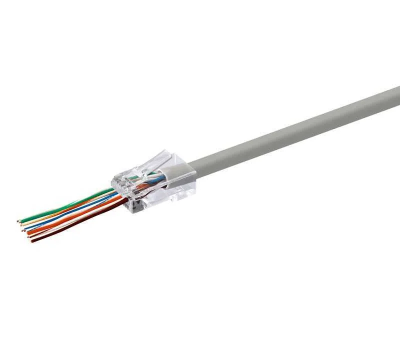 Ficha Rj45 Cat6 Passante Utp
