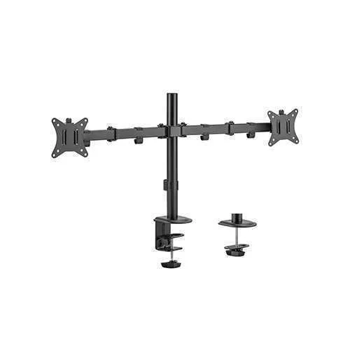 Adjustable Desk 2display Mounting Arm Rotate Tilt.