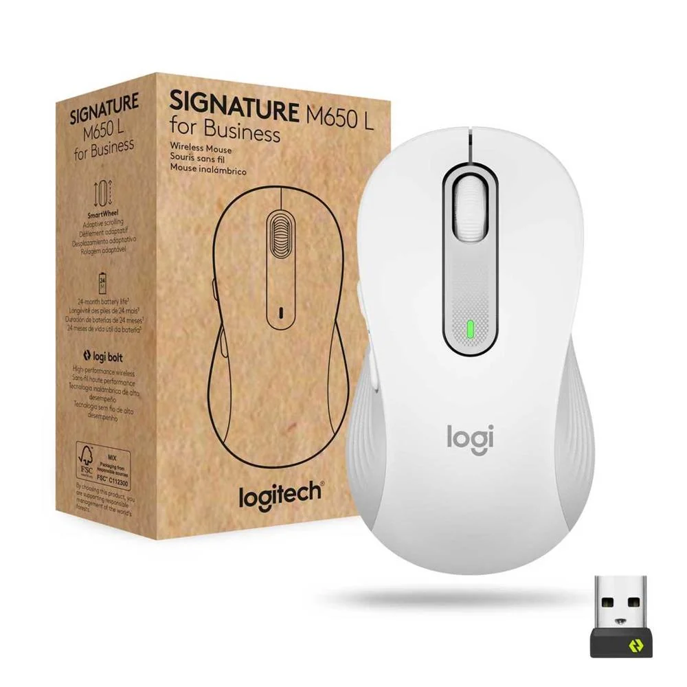 Logitech Signature M650 For Business Rato M&atilde;o Dir.