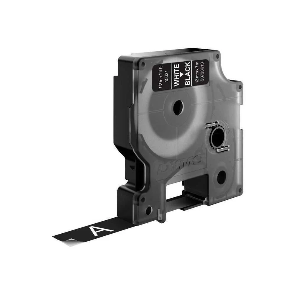 Dymo D1 -Standard Etiquetas - Branco Sobre Preto .
