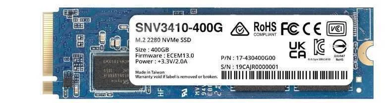 Synology Snv3410 M.2 400 Gb Pci Express 3.0 Nvme