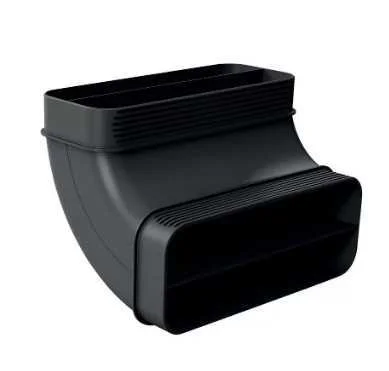 90&ordm; Air Duct For Exhaust Fan (Black) - Bosch