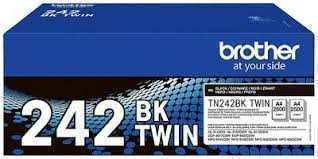 Brother TN242 BKTWIN - 2-pack - black - original .