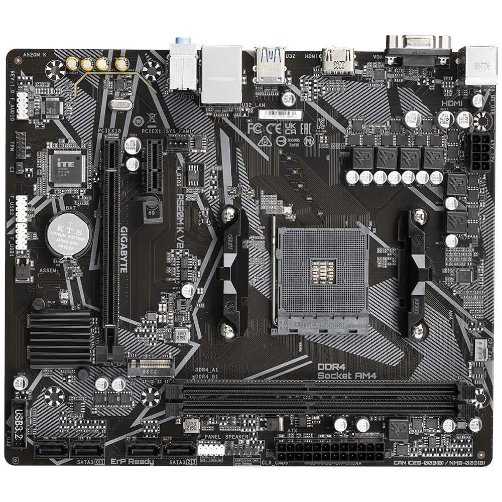 Gigabyte A520m K V2                  (A520,Am4,Matx,Ddr4)