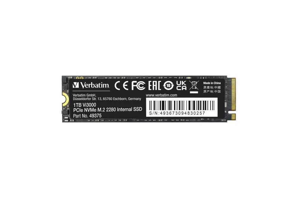 Verbatim SSD Vi3000 1tb Pcie Nvme M.2 (3000mb/S)
