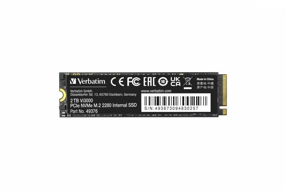Verbatim Vi3000 M.2 SSD      2tb Pcie Nvme                  49376