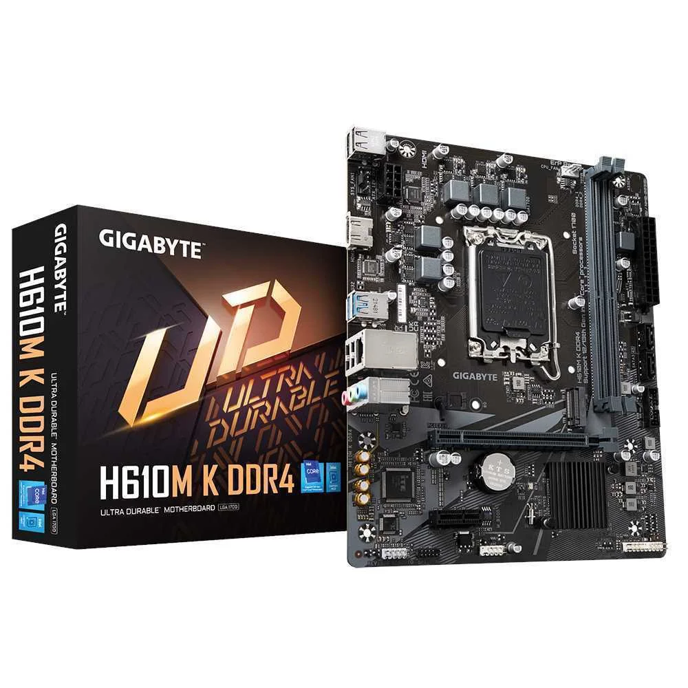 Gigabyte H610m K Ddr4                (H610,S1700,Matx,Ddr4)