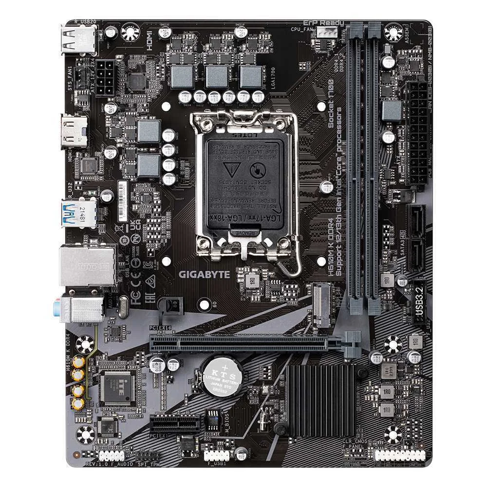 Gigabyte H610m K Ddr4                (H610,S1700,Matx,Ddr4)
