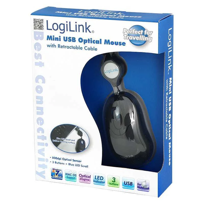 LOGILINK ID0016 RATO AMBIDESTRO USB TYPE-A &Oacute;TICO .