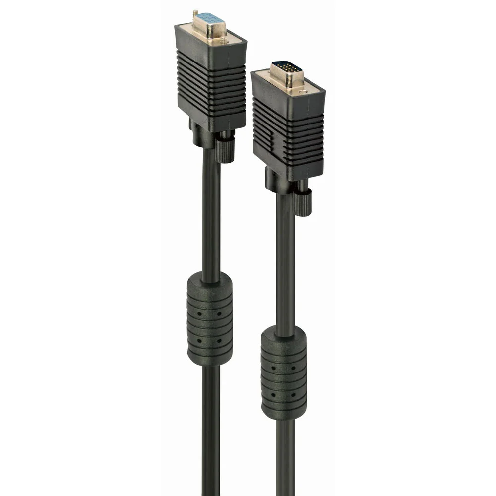 Cabo Vga Gembird Cc-Ppvgax-6b Premium Dual Shielded M/F 1.8m Preto