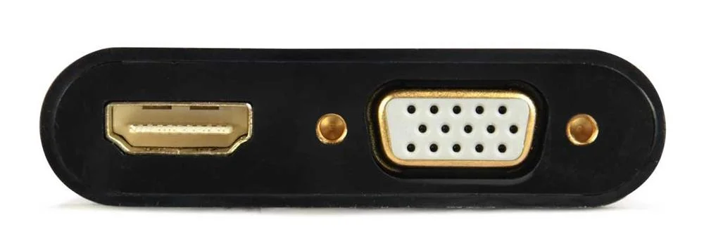 Adaptador Hdmi para Vga Gembird A-Hdmim-Hdmifvgaf-01 Preto 