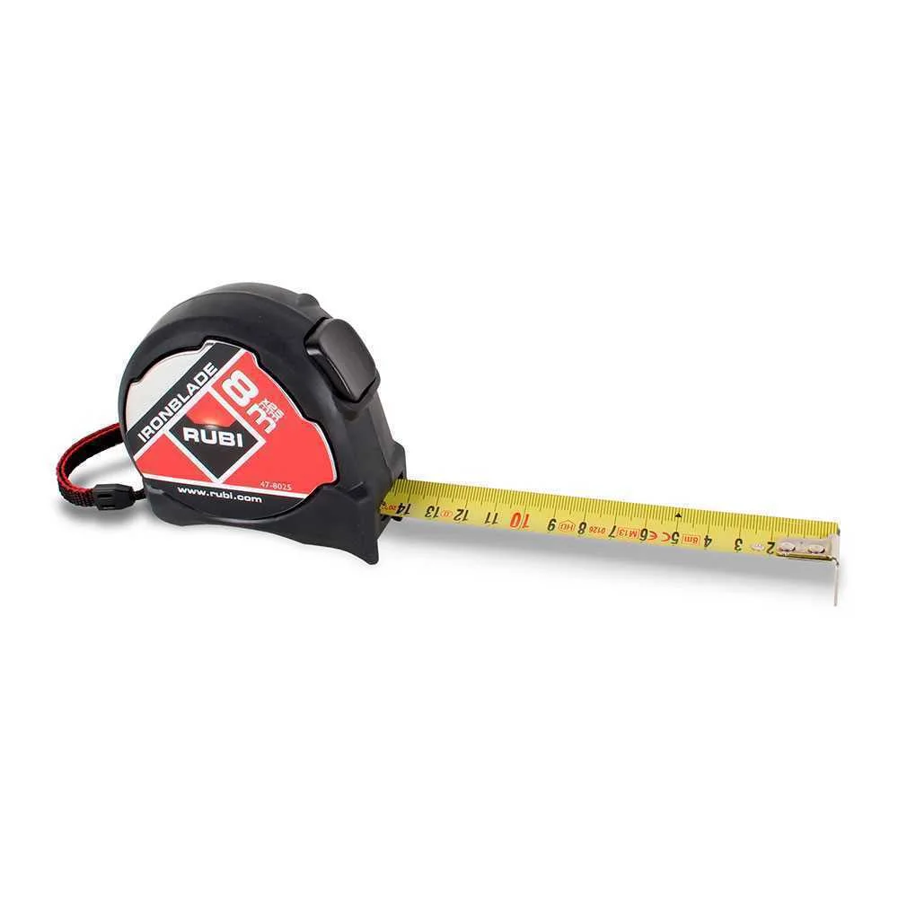 Flex&oacute;metro Ironblade 8m X 25mm. R75905 Rubi