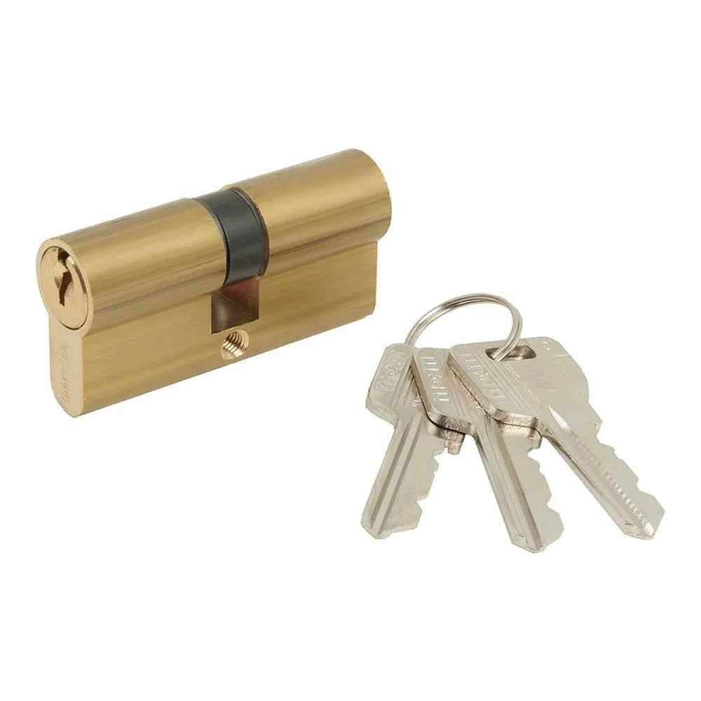 Cilindro Serreta Europerfil 30-30 Acabamento Lat&atilde;o E-30-30 Mcm
