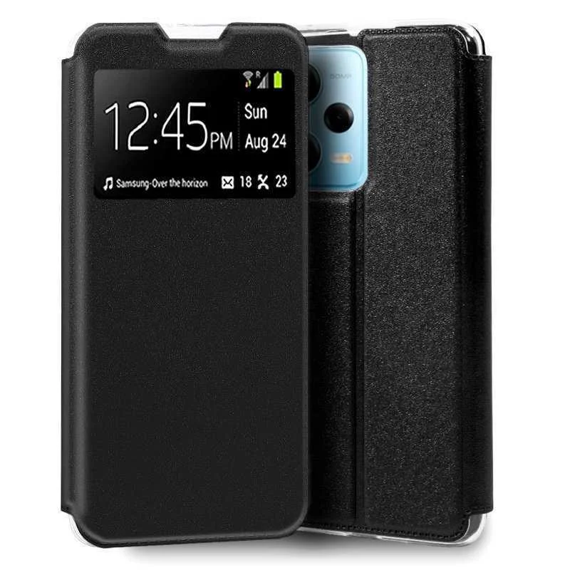 Capa Cool Flip Cover para Xiaomi Redmi Note 12 Pro 5g Liso Preto