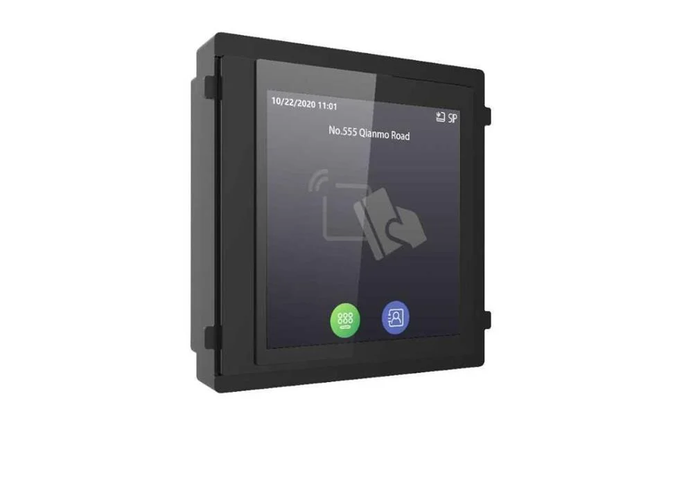 Botoneira 4" C/ Leitor de Cart&otilde;es Rfid / Teclado Num&eacute;rico / C&oacute;digos de Acesso - Hikvision