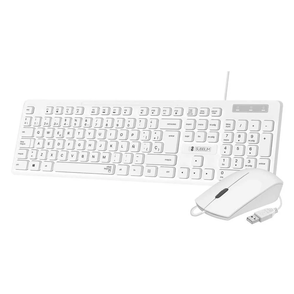 Teclado Y Rat?n Subblim Combo Business Slim Silen.