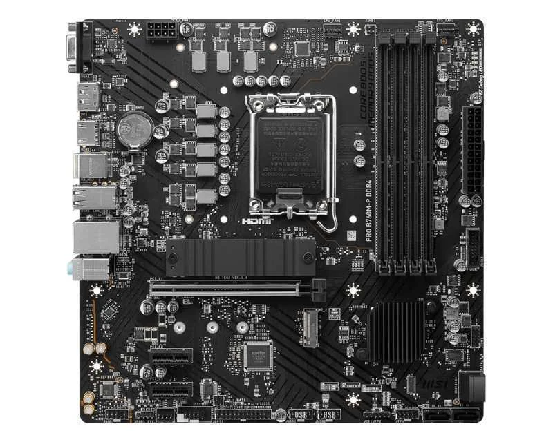 Msi Pro B760m-P Ddr4 Intel B760 Lga 1700 Micro Atx