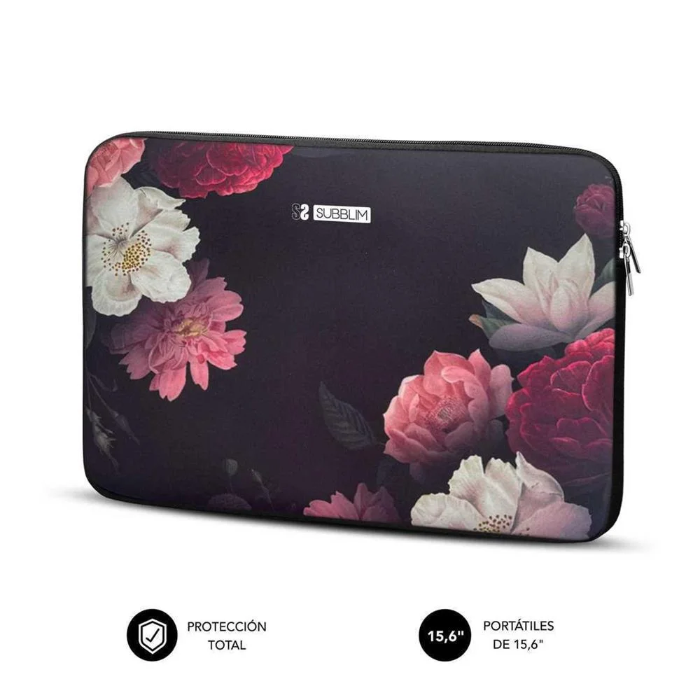 Capa para Port&aacute;til Subblim Flowers Multicolor 