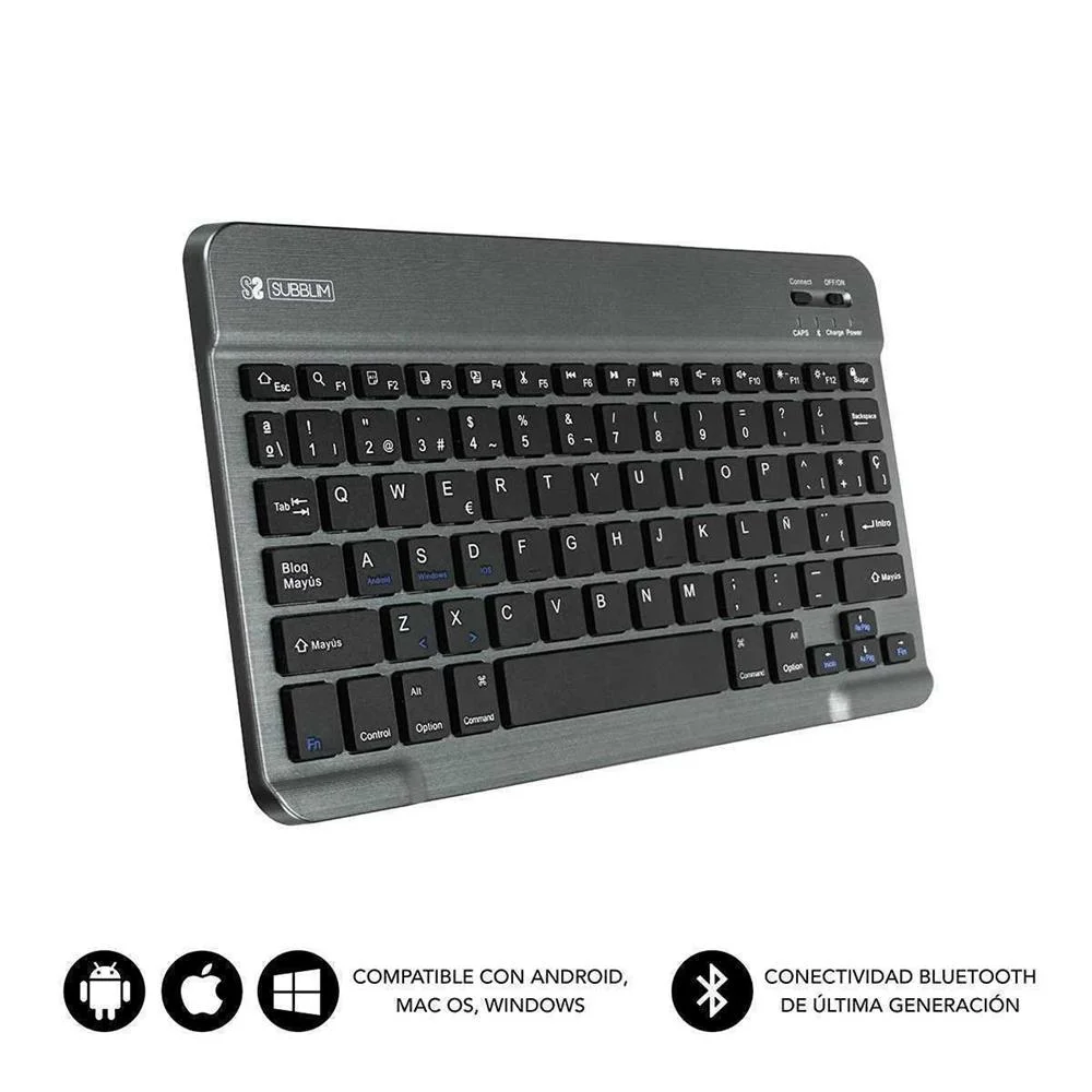 Teclado Compacto Inal?mbrico Por Bluetooth Subbli.