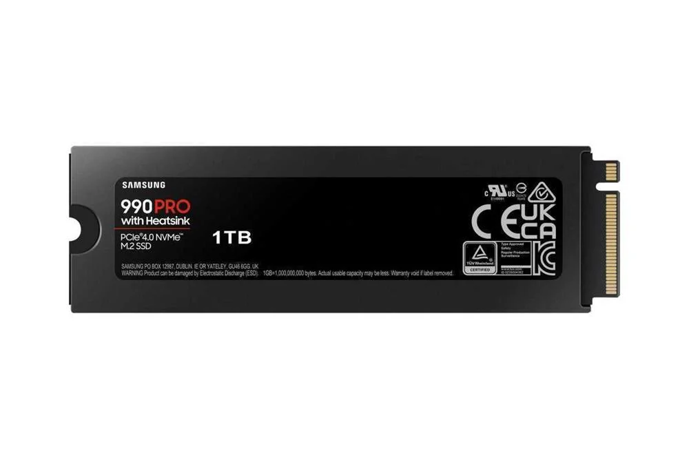 Disco SSD M.2 990 Pro 1tb Pci Express 4.0 Nvme V-Nand Mlc C/ Dissipador de Calor - Samsung