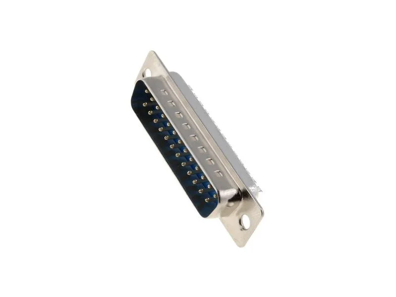 Ficha D25 Macho para Cabo Flat
