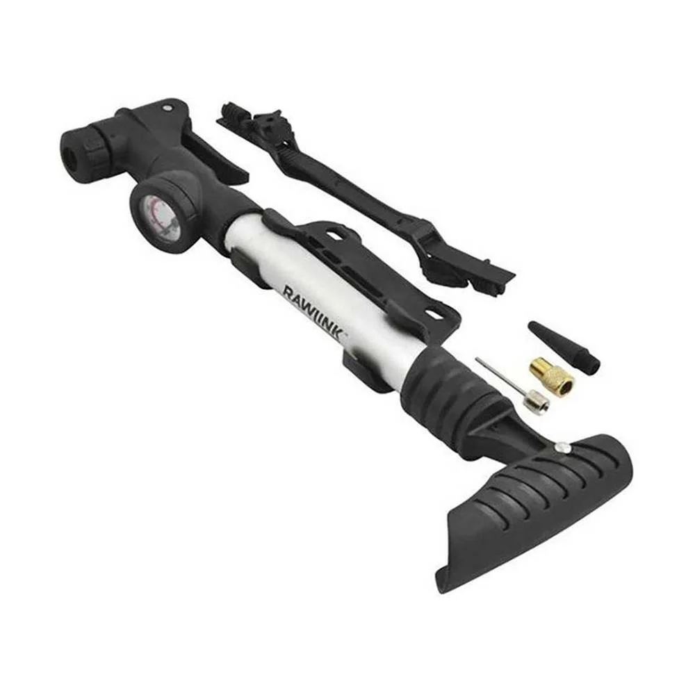Mini Bomba de Ar para Biciclete com Man&oacute;metro