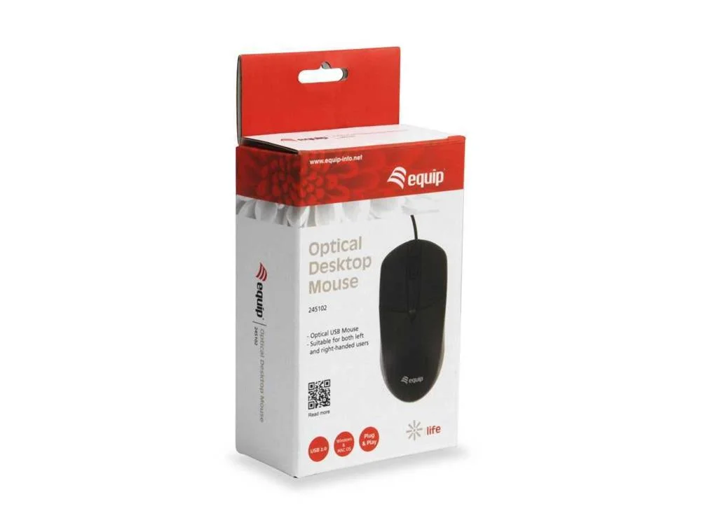 EQUIP 245102 RATO AMBIDESTRO USB TYPE-A &Oacute;TICO 100.