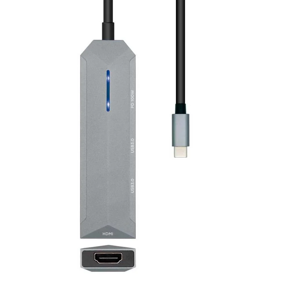 Docking Usb Tipo-C Aisens Asuc-4p002-Gr/ 1xhdmi/ .