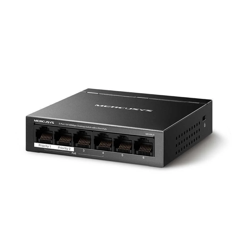 Hub Switch 6ptos Desktop Mercusys Ms106lp