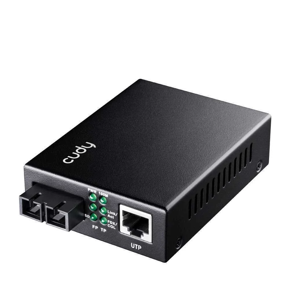 Conversor de Rede de M&eacute;dia 1000 Mbit/S Mc100gsa-20 Preto - Cudy
