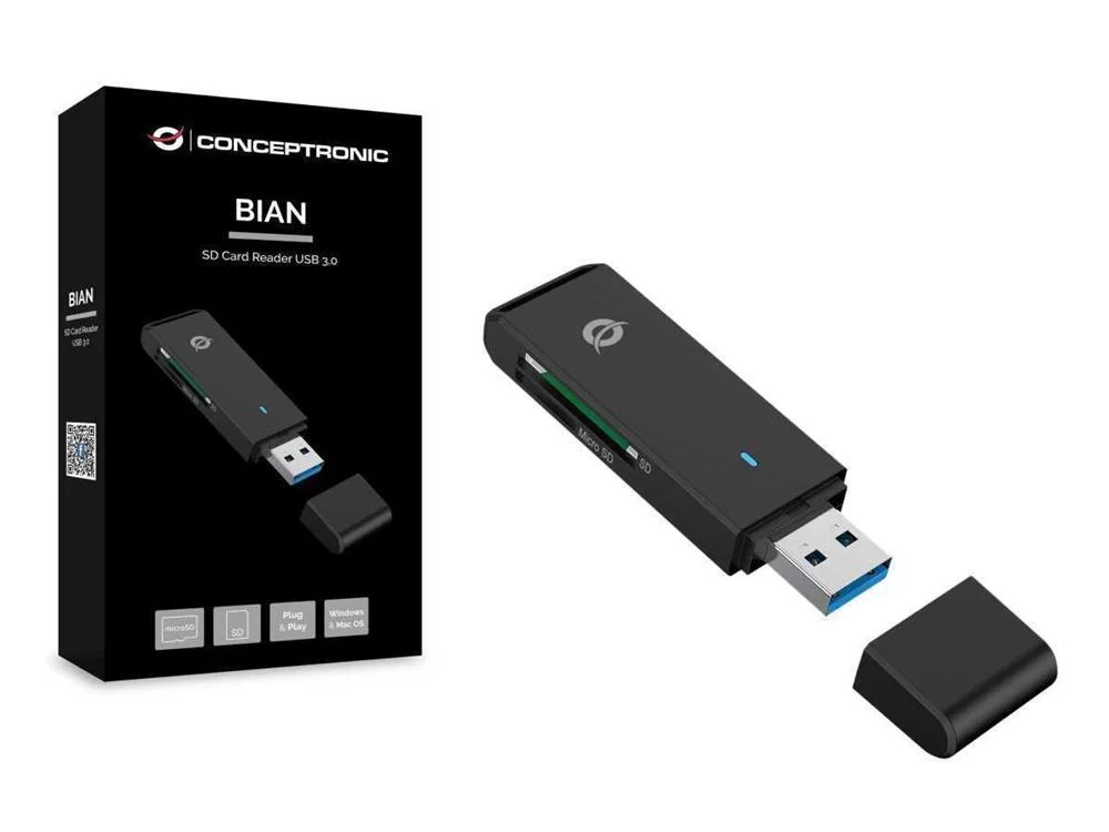 CONCEPTRONIC BIAN02B LEITOR DE CART&Otilde;ES USB 3.2 GE.