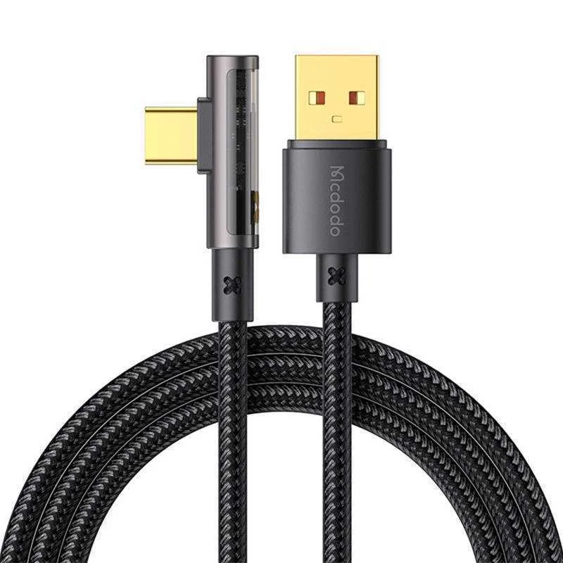 Kabel Usb-C Prism 90 Stupnu Mcdodo Ca-3380, 6a, 1,2 M (Cern&yacute;)